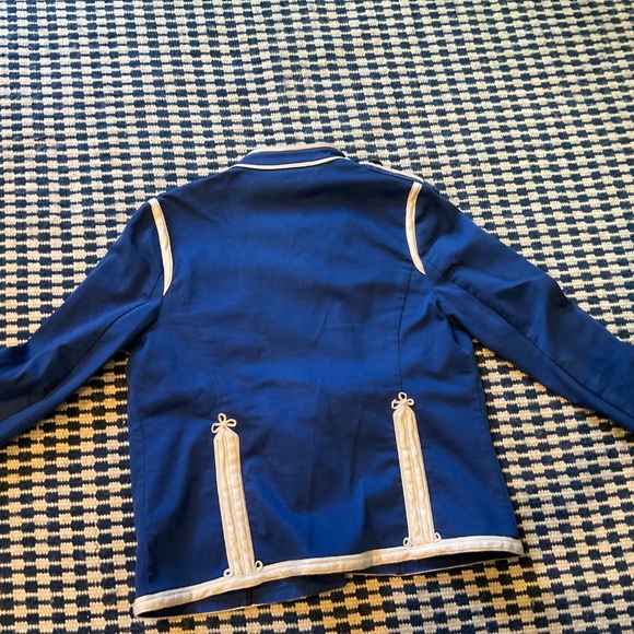Boden Royal Blue Military Jacket with Contrast Trim – Size 12 - Picture 12 of 14
